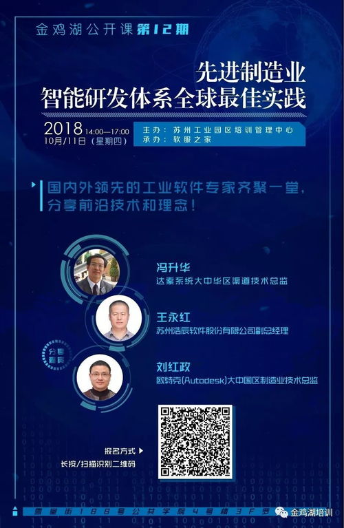 報名開啟｜金雞湖公開課第12期 先進(jìn)制造業(yè)智能研發(fā)體系全球最佳實(shí)踐